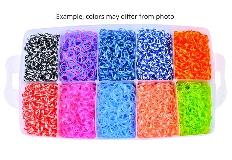 28,000 Pieces Super Large Loom Bands Kit with Accessories, Multi-Color