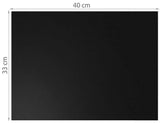 6-Pack Non Stick Grill Mat Oven Mat Baking Mat, 40x33cm, Black - 45-Degree Angle