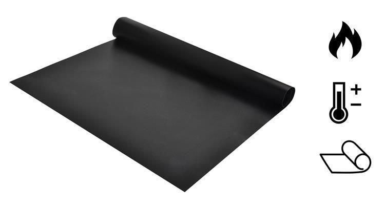 6-Pack Non Stick Grill Mat Oven Mat Baking Mat, 40x33cm, Black