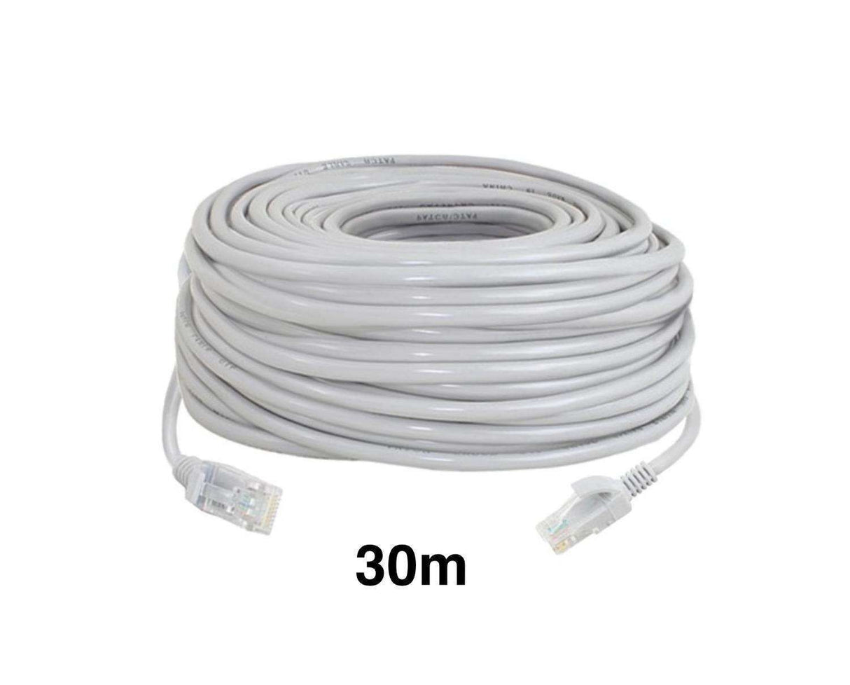 30m Cat5e Ethernet Cable, Grey