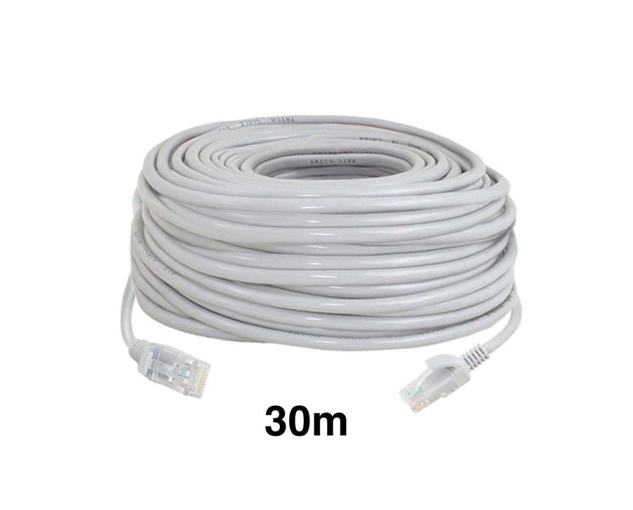 30m Cat5e Ethernet Cable, Grey