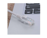 30m Cat5e Ethernet Cable, Grey - Top-Down View