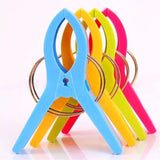12 pcs Large Clothes Pegs, MultiColor, for Towel and Beach Towel - Front View