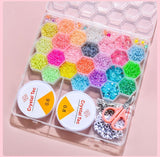 Glow in the Dark Bead Set DIY Kit with Wire and Accessories, Multicolor