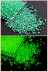 Glow in the Dark Bead Set DIY Kit with Wire and Accessories, Multicolor - Low Angle