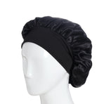 Satin Sleep Cap Black, One Size