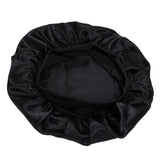Satin Sleep Cap Black, One Size