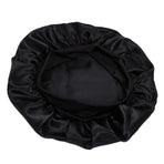 Satin Sleep Cap Black, One Size