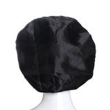 Satin Sleep Cap Black, One Size