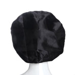 Satin Sleep Cap Black, One Size