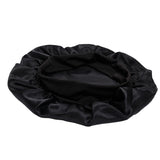 Satin Sleep Cap Black, One Size - 45-Degree Angle