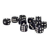 100-Pack White Six-Sided Dice for Party Game Puzzle - Front View