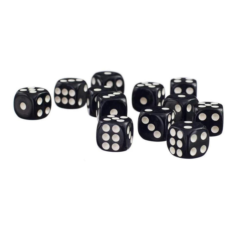 100-Pack White Six-Sided Dice for Party Game Puzzle