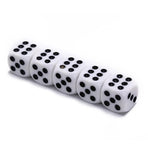 100-Pack White Six-Sided Dice for Party Game Puzzle