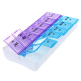 14 Compartment Medical Tablet Case, Multicolor Dosette L