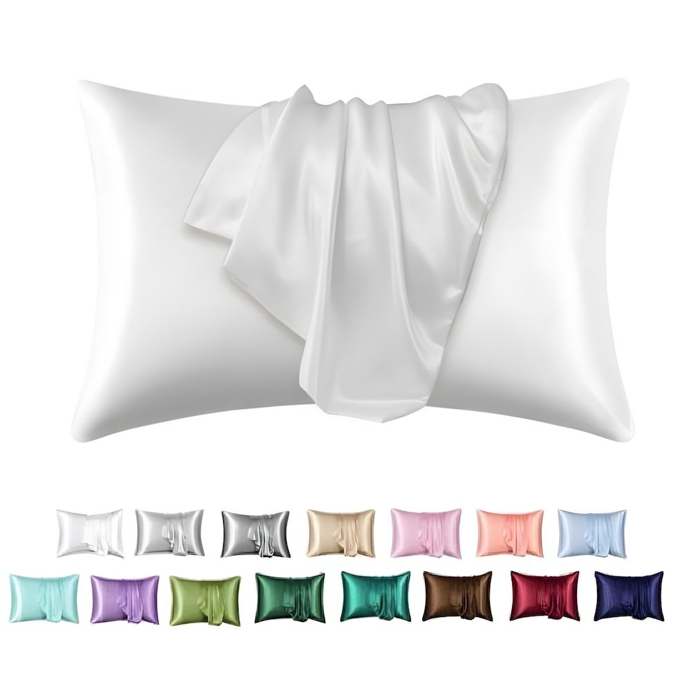 Satin pillowcase 2-pack, 50 x 66cm White