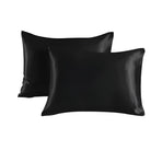 2-Pack Satin Pillowcase, 50 x 66cm, Black