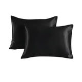 2-Pack Satin Pillowcase, 50 x 66cm, Black
