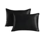 2-Pack Satin Pillowcase, 50 x 66cm, Black