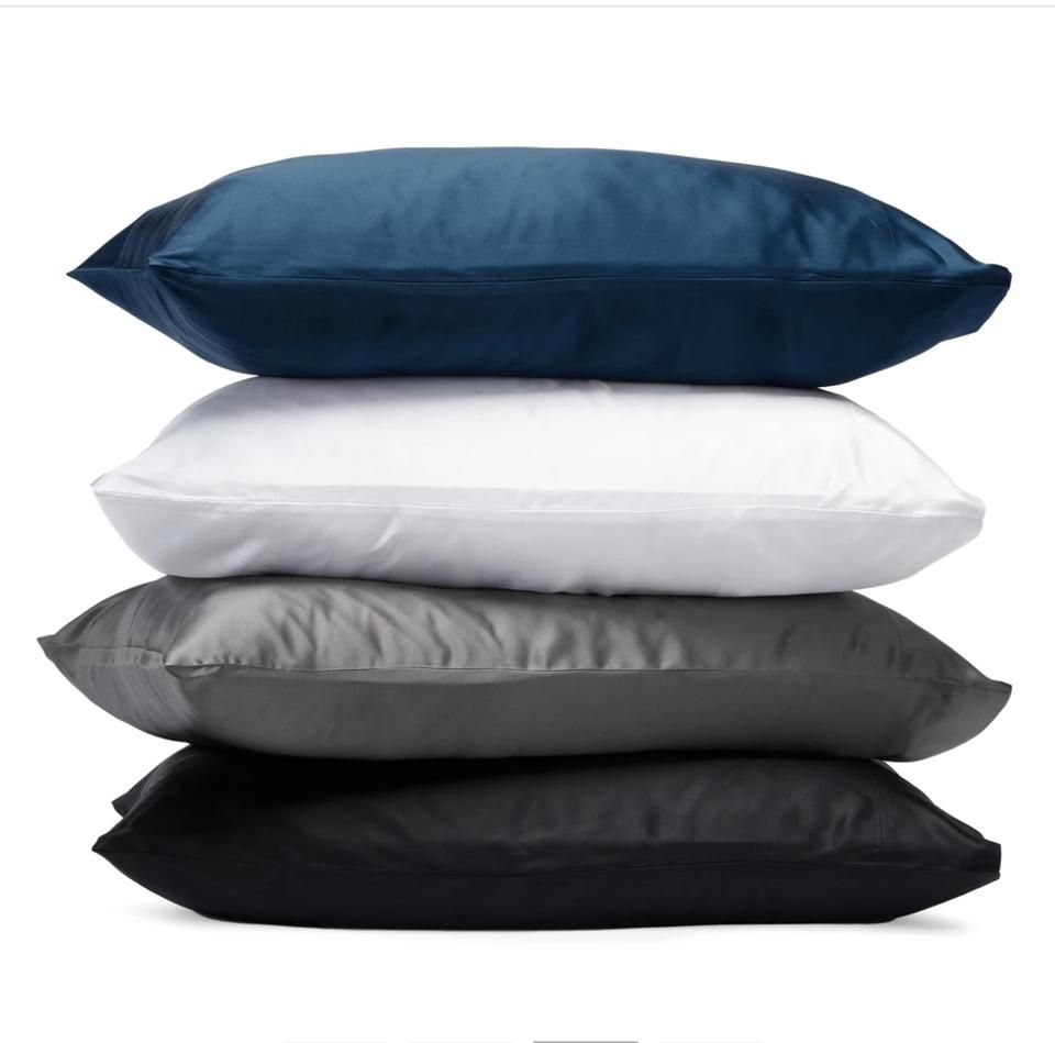 2-Pack Satin Pillowcase, 50 x 66cm, Black