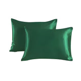 2-pack Satin Pillowcase, 50 x 66cm, Dark Green