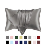 2-Pack Satin Pillowcase, Dark Gray, 50 x 66cm