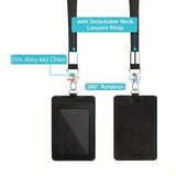 Elegant Black ID Card Holder and Name Badge