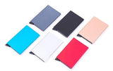 Aluminum Pop-Up Card Holder RFID-Safe Black Case - Extra Image