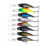 43-Pack Fishing Lure Wobbler Minnow Mixed Color - Front View