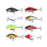 43-Pack Fishing Lure Wobbler Minnow Mixed Color - 45-Degree Angle