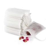 200pcs Empty Loose Leaf Tea Bags, White