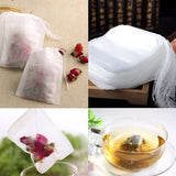 200pcs Empty Loose Leaf Tea Bags, White