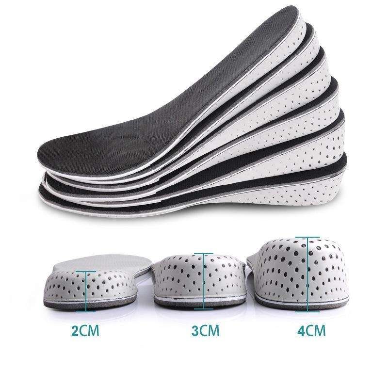 Shoe Insoles for Height Increase 2cm, 3cm, 4cm, Black