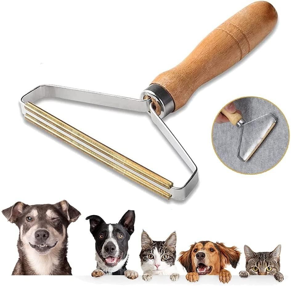 Lint & Fur Remover for Clothes, Silver - Effective Hair Removal Tool
