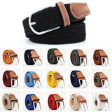 Elastic Relax Belt, W26-W36, Purple, Canvas Fabric Belt