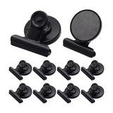 10-pack Magnetic Clips, Black - Rear View