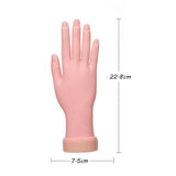 Silicone nail training hand fake hand for nail art, Beige