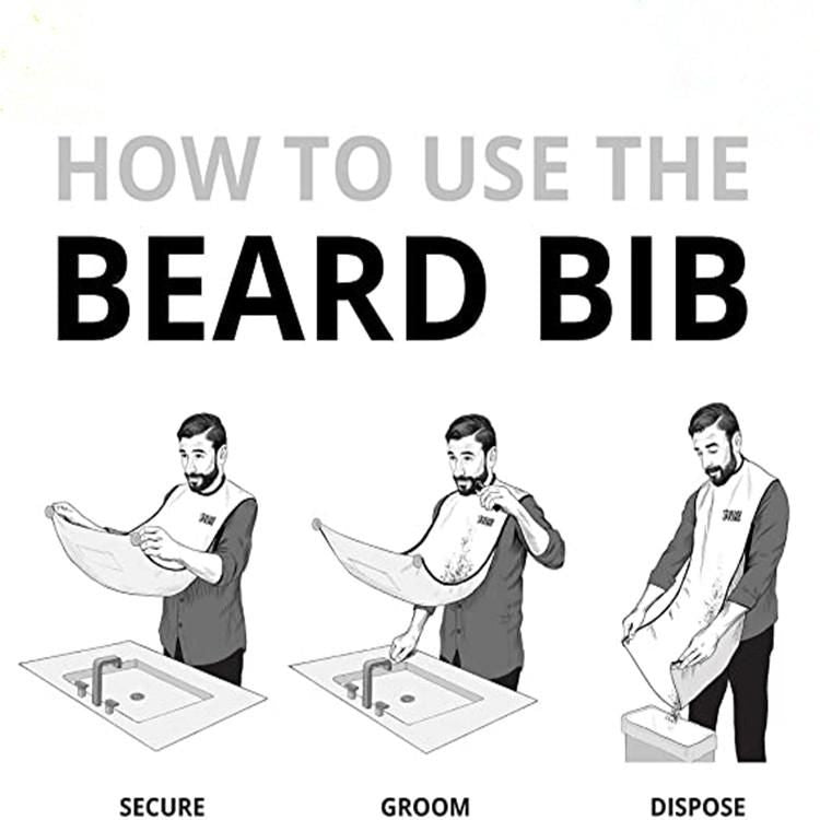Barber Cape Black, Apron for Shaving & Beard Collection