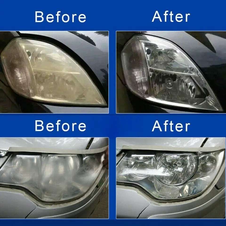 Headlight Polishing Kit MultiColor, Cleans Polishes Increases Clarity Safety