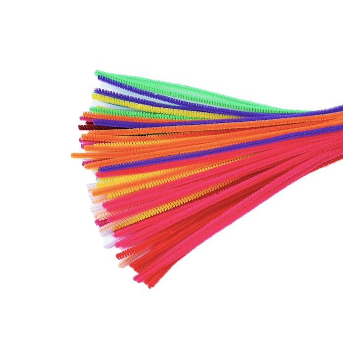 Pipe Cleaners Craft Kit with Moving Eyes and Balls, MultiColor