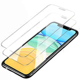 3pcs Tempered Glass Screen Protector for iPhone 12/12 Pro, Transparent - Side View