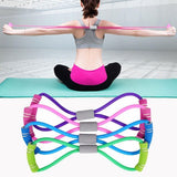 Resistance bands set for exercise yoga rehab, multicolor