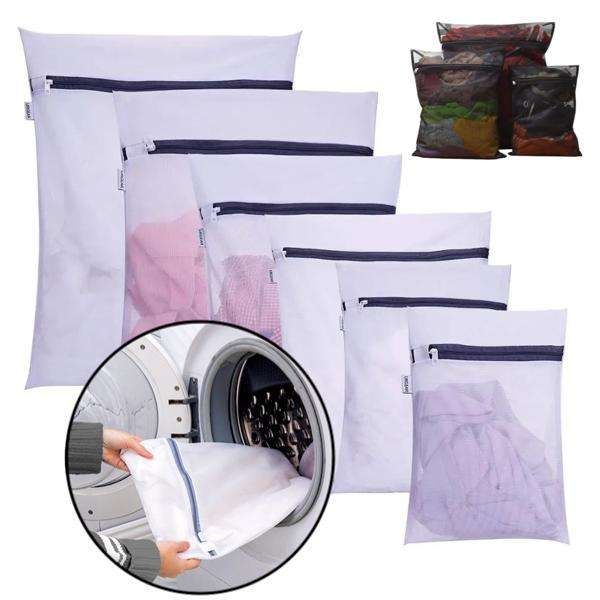 5pcs Laundry Bags for Efficient Sorting in Different Sizes, Black
