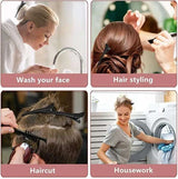 10x Professional Hair Clips for Salons & Home Use, Black - 45-Degree Angle