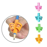 3pcs Pencil Holder for Kids, Multicolor Writing Aid Grip Trainer Pen Holder