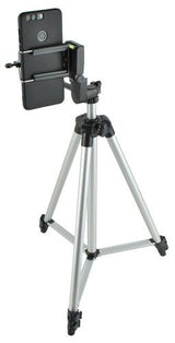 Phone Tripod Black, Mobile Camera Stand & Selfie Stick with Adjustable Height - Top-Down View