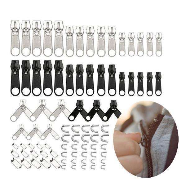 84 Pieces Universal Zipper Replacement Repair Kit, MultiColor