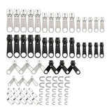 84 Pieces Universal Zipper Replacement Repair Kit, MultiColor - Front View
