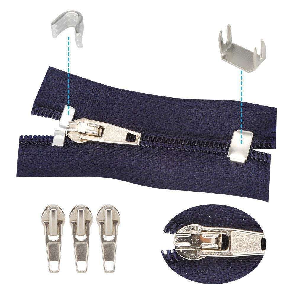 84 Pieces Universal Zipper Replacement Repair Kit, MultiColor