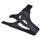 Adjustable Anti Snoring Chin Strap, Black, Stop Snoring Belt